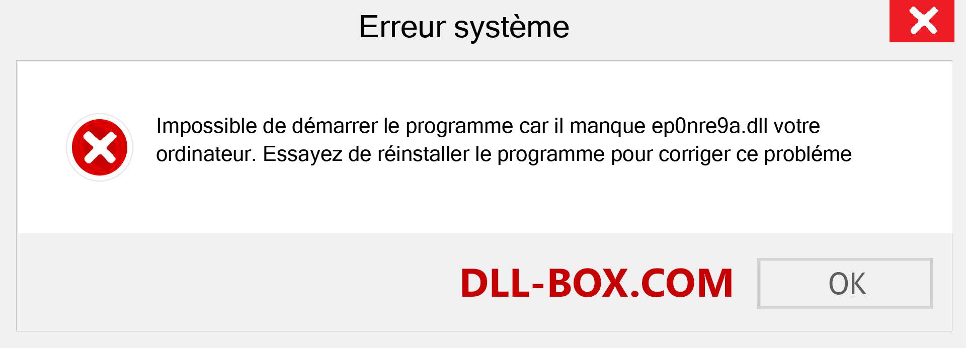 Le fichier ep0nre9a.dll est manquant ?. Télécharger pour Windows 7, 8, 10 - Correction de l'erreur manquante ep0nre9a dll sur Windows, photos, images